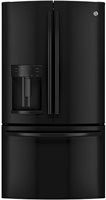 GE Black French-Door Bottom Freezer Refrigerator