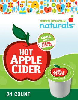 Green Mountain Naturals ~ HOT APPLE CIDER ~ 24 K-Cups for Keurig Brewers