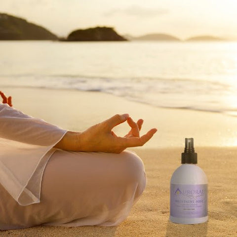 Aurorae Spa - Yoga Meditative Mist Aromatherapy. Lavender scent. Made in USA with Essential Oils 8 oz.