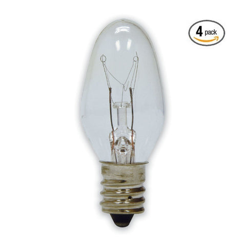 15 Watt Bulb (4-Pack) Replacement for Scentsy Plug-In Warmer, KE-15WLITE22887