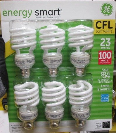 GE 23 Watt Energy Smart CFL - 100 Watt Replacement (pack of 6)