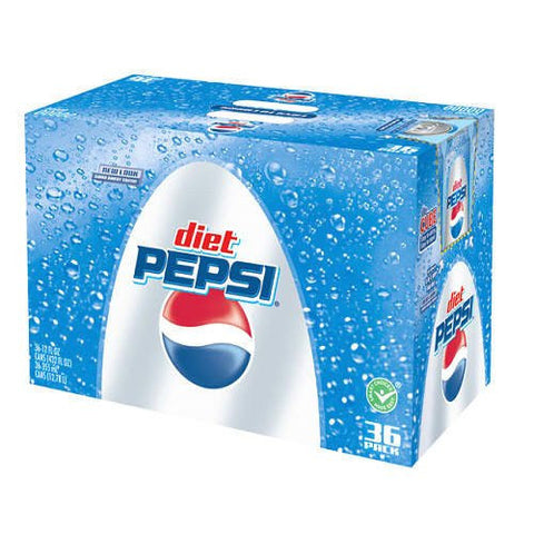 Diet Pepsi Cola - 36/12 oz. cans (4 Pack)