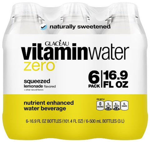 vitaminwater zero squeezed 6 ct, 16.9 FL OZ Bottle