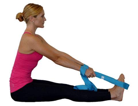 Stretching & Flexibility Strap with loops for exercise, workout & recovery.