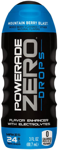 POWERADE ZERO DROPS Mountain Berry Blast, 6 ct, 3 FL OZ Bottle