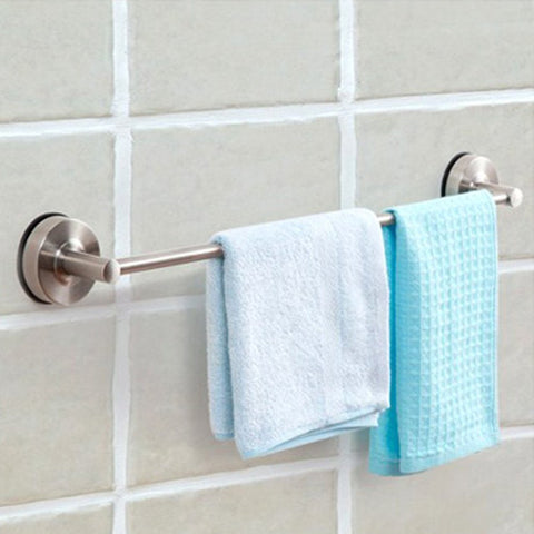 KES® A6200B Bathroom Lavatory Single Towel Bar 24-Inch Strong Suction Cup, Brushed Stainless Steel