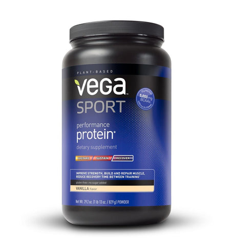 Vega Sport Performance Protein, Vanilla, Tub, 29.2 oz