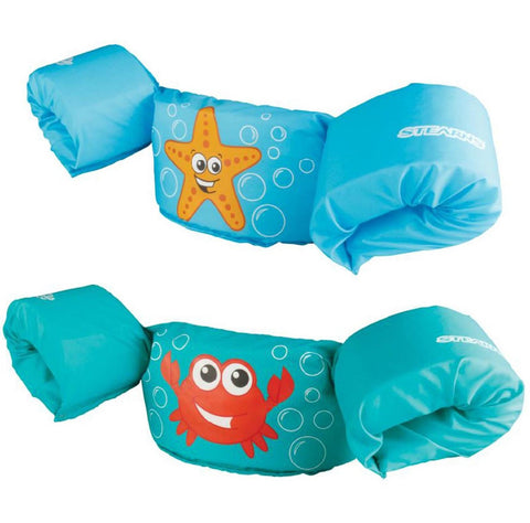 (2) 1 COLEMAN Stearns Kids Puddle Jumper Swimming Life Jacket Vests | Teal & Blue17