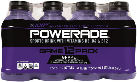 POWERADE Grape, 12 ct, 12 FL OZ Bottle
