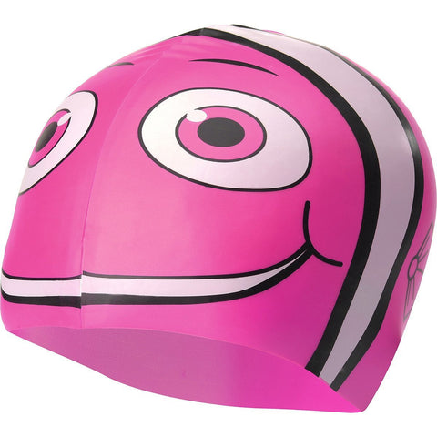 TYR SPORT INC Junior Happy Fish Silicone Swim Cap, Pink