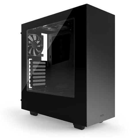 NZXT S340 Mid Tower Cases CA-S340W-B1 Glossy Black