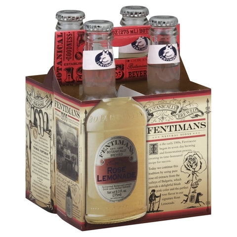 Fentimans Rose Lemonade, 9.3 Ounce - 4 per pack -- 6 packs per case.