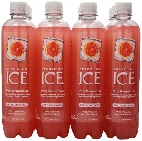 Sparkling ICE Spring Water, Pink Grapefruit, 17-Ounce Bottles (Pack of 12)