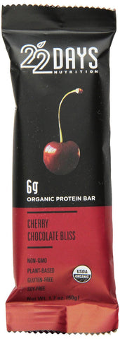 22 Days Bars, Cherry Chocolate Bliss, 50 Gram (Pack of 12)