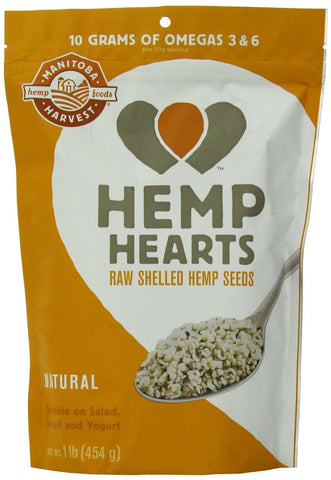 Manitoba Harvest Hemp Hearts Raw Shelled Hemp Seeds, 1 Pound
