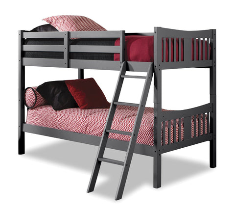 Stork Craft 09720-12G Stork Craft Caribou Bunk Bed, Gray