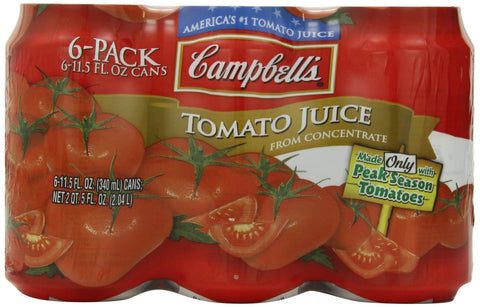 Campbell's Tomato Juice, 11.5 Fl Oz Cans (Pack of 24)