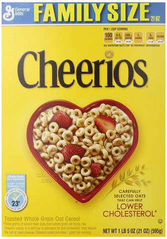 Cheerios Cereal, 21 Ounce (Pack of 2)
