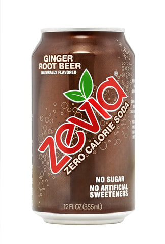 Zevia All Natural Soda, Ginger Root Beer, 12 Ounce (Pack of 24) Frustration Free Package