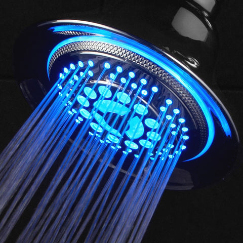 DreamSpa® All-Chrome Water Temperature Color-Changing LED Shower Head / SPECIAL HOLIDAY PRICE!