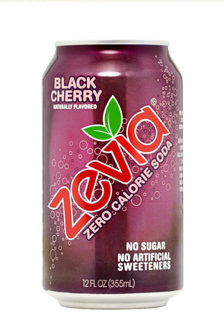 Zevia All Natural Soda, Black Cherry, 12 Ounce (Pack of 24) Frustration Free Package