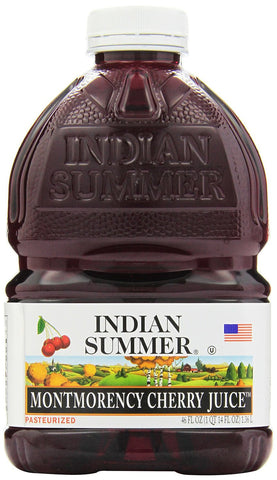 Indian Summer 100% Juice, Montmorency Cherry, 46-Ounce Containers (Pack of 8)