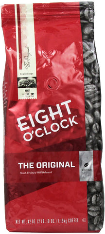 Eight O'Clock Coffee, Original Whole Bean, 42-Ounce Package