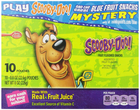 Fruit Shapes, Scooby Doo, 10-8 Ounce pouches(Pack of 5)