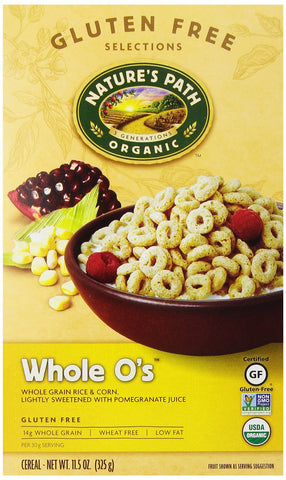 Nature's Path Organic Whole O's, Gluten Free Cereal, 11.5-Ounce Boxes (Pack of 6)